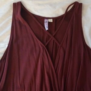 Maroon franchescas tank top